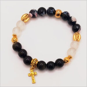 Pulsera Energética Blanco y Negro